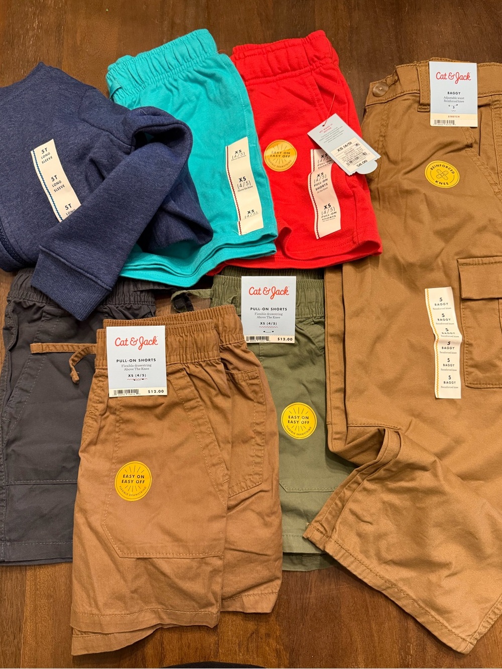 Boys Cat & Jack 4/5 XS Summer Short and Pant Bundle NWT